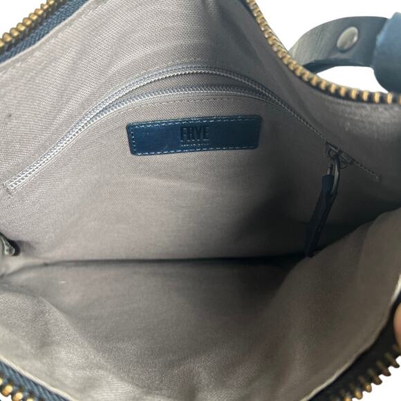 Frye Melissa Leather Crossbody In Blue - Picture 6 of 6